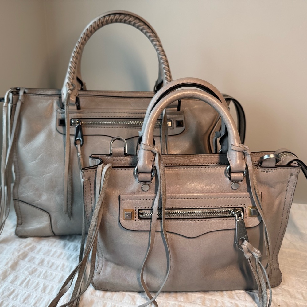 Rebecca Minkoff Regan Set (2 bags) Gray Cement